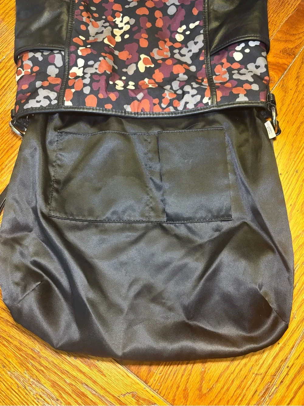 Coach Park Splatter Print Hobo F32893 Black Multicolor Convertible Bag